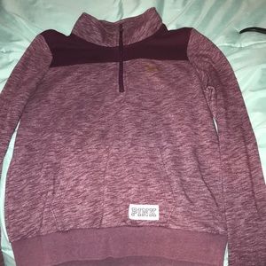 VS PINK half zip sweater